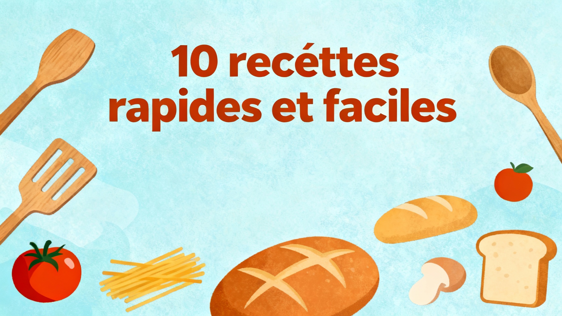 10 recettes rapides et faciles