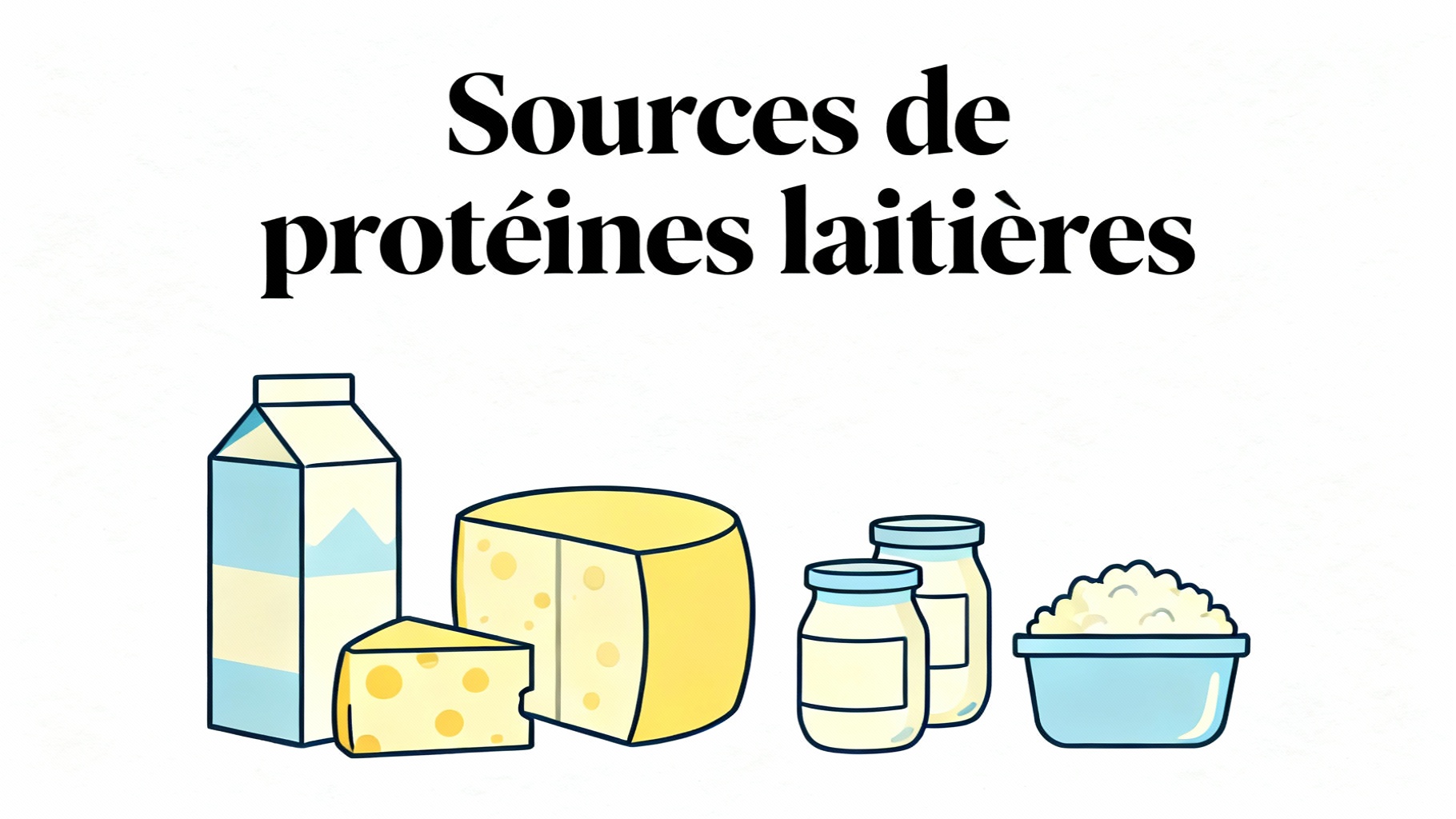 Sources de protéines laitières