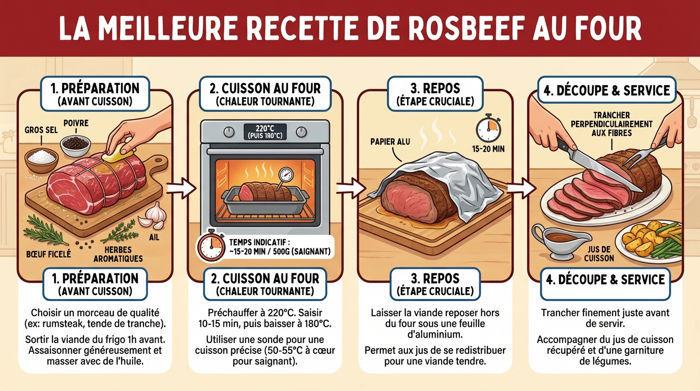 Cuisson parfaite du rosbeef