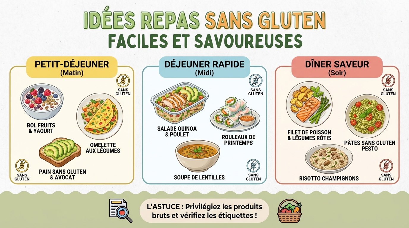 10 idées repas sans gluten