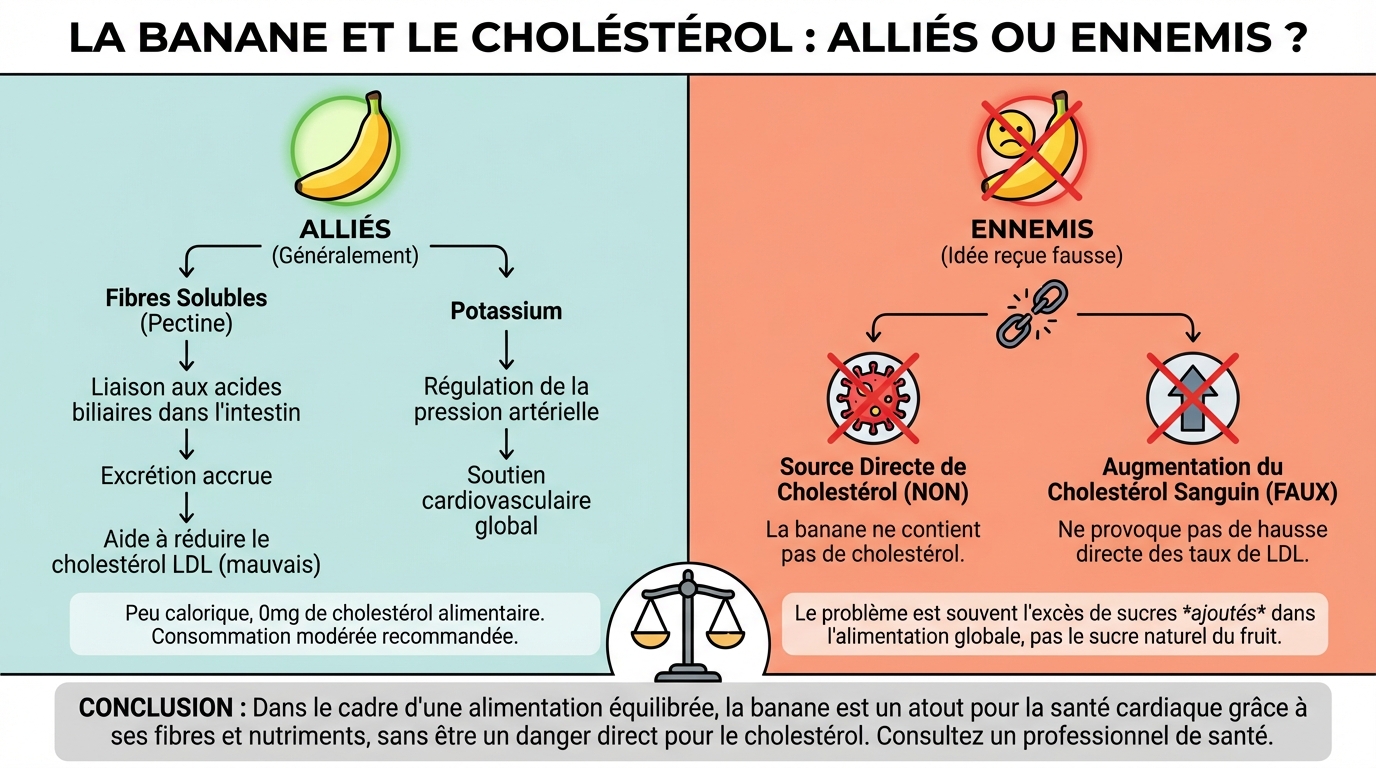 La banane et le cholestérol : alliés ou ennemis ? 1 Impact de la banane sur le cholestérol