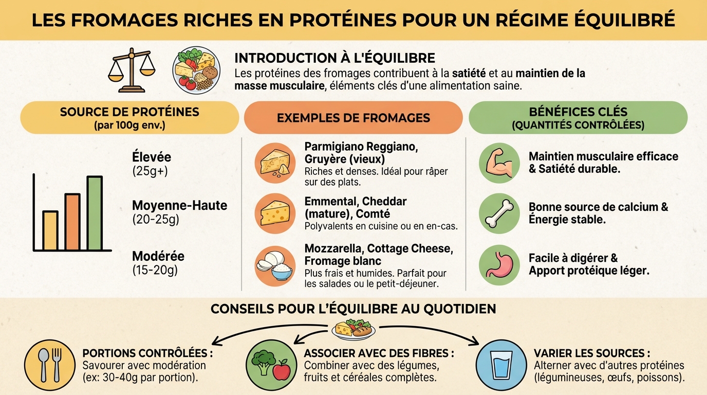 Bienfaits des protéines dans le fromage