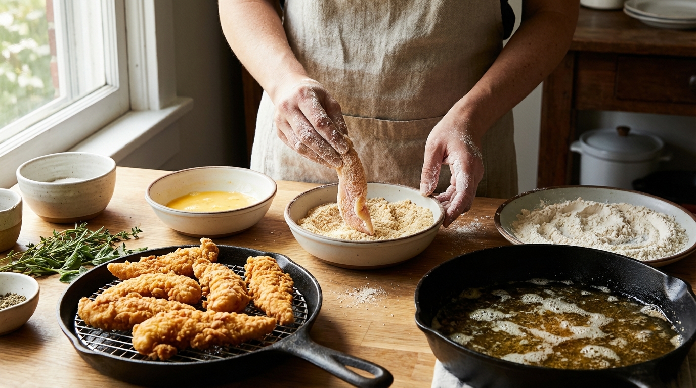 Préparez des tenders maison croustillants et savoureux