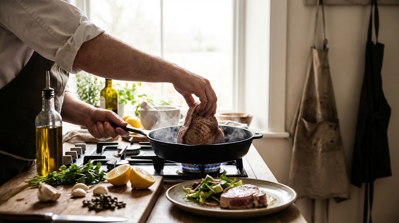 Recette de thon frais à la poêle : simple et savoureuse