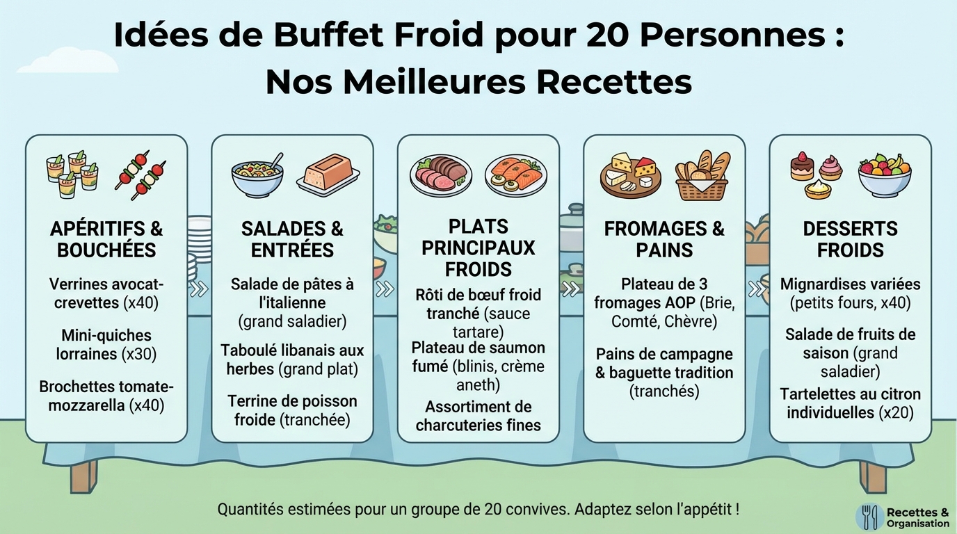 Recettes incontournables de buffet froid