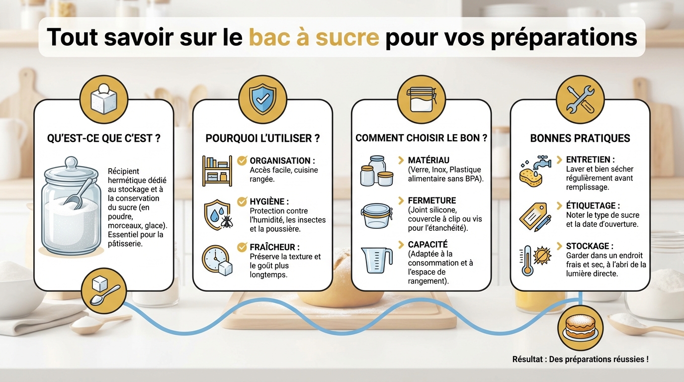 Comment utiliser un bac à sucre ?