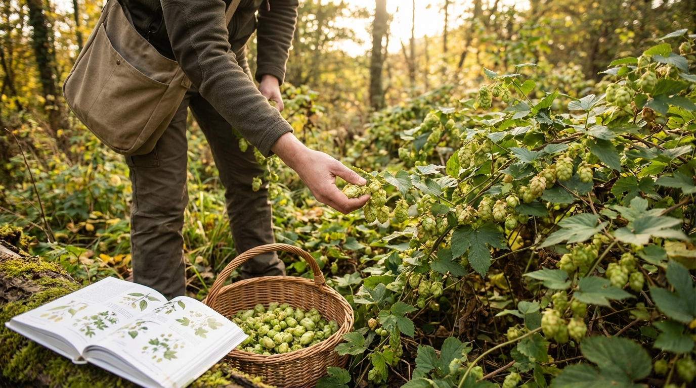 Tout savoir sur le houblon sauvage : identification et cueillette