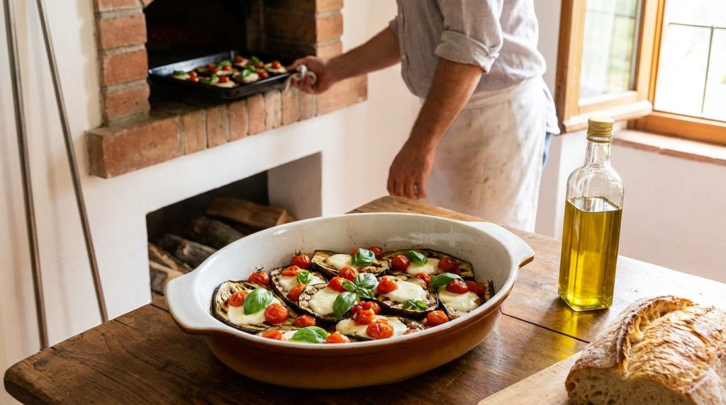 Aubergines grillées au four à l'italienne : recette facile