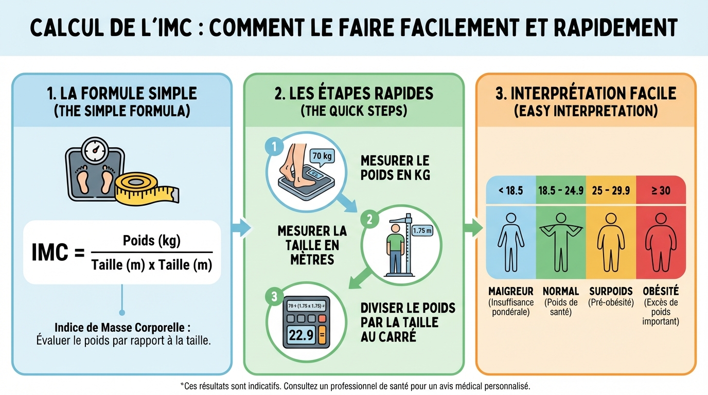 Interpréter les résultats de l'IMC