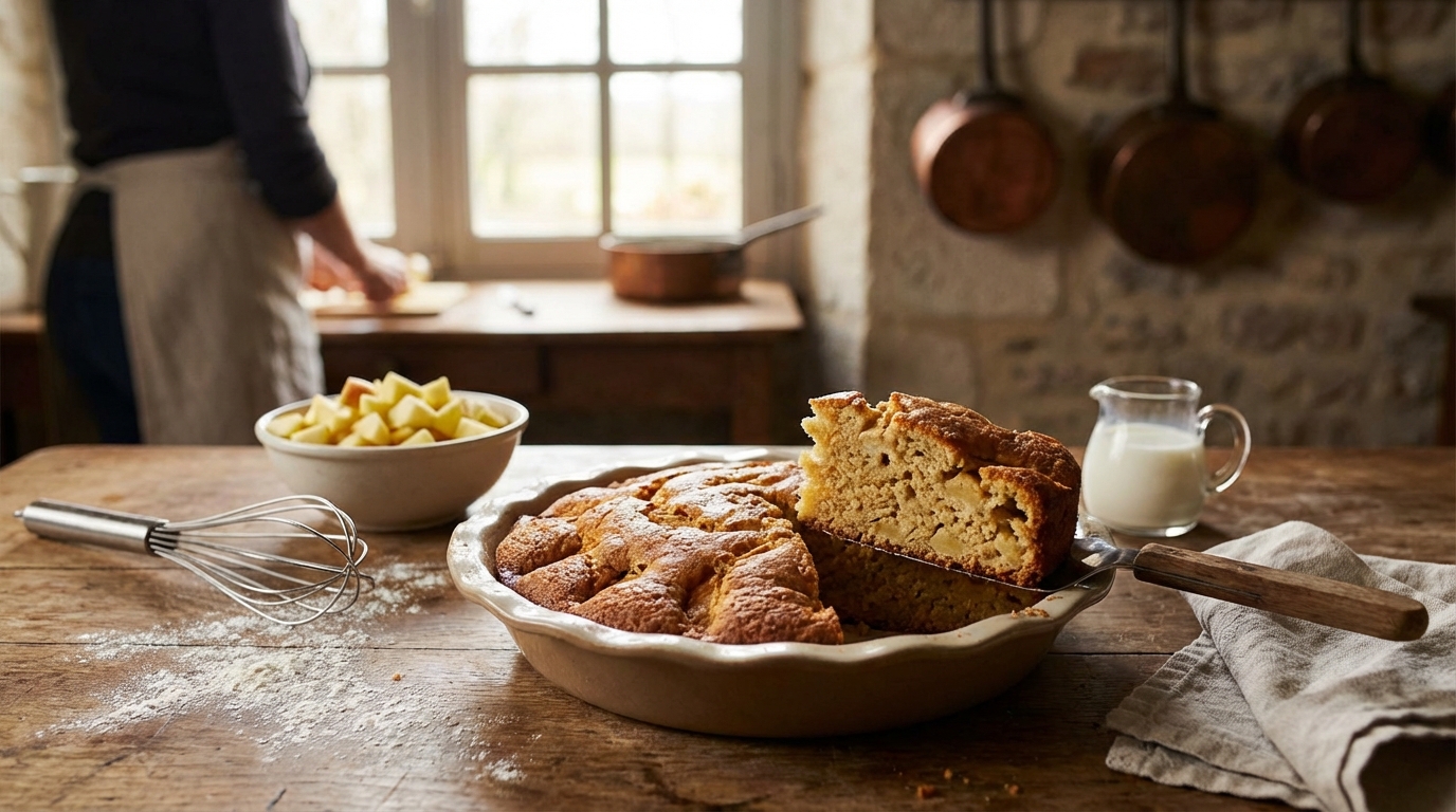 Gâteau aux pommes moelleux et ultra rapide : la recette inratable