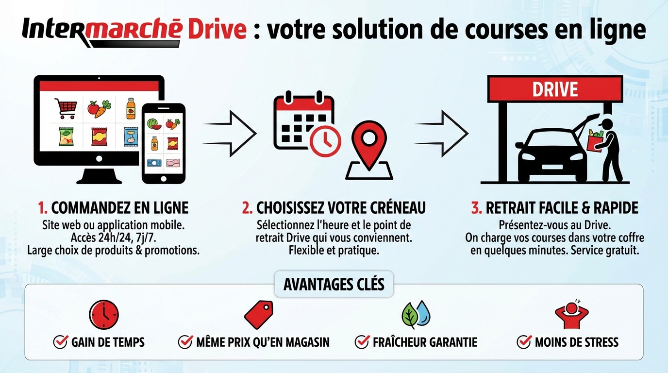 Intermarché drive : votre solution de courses en ligne 1 Avantages d'Intermarché Drive