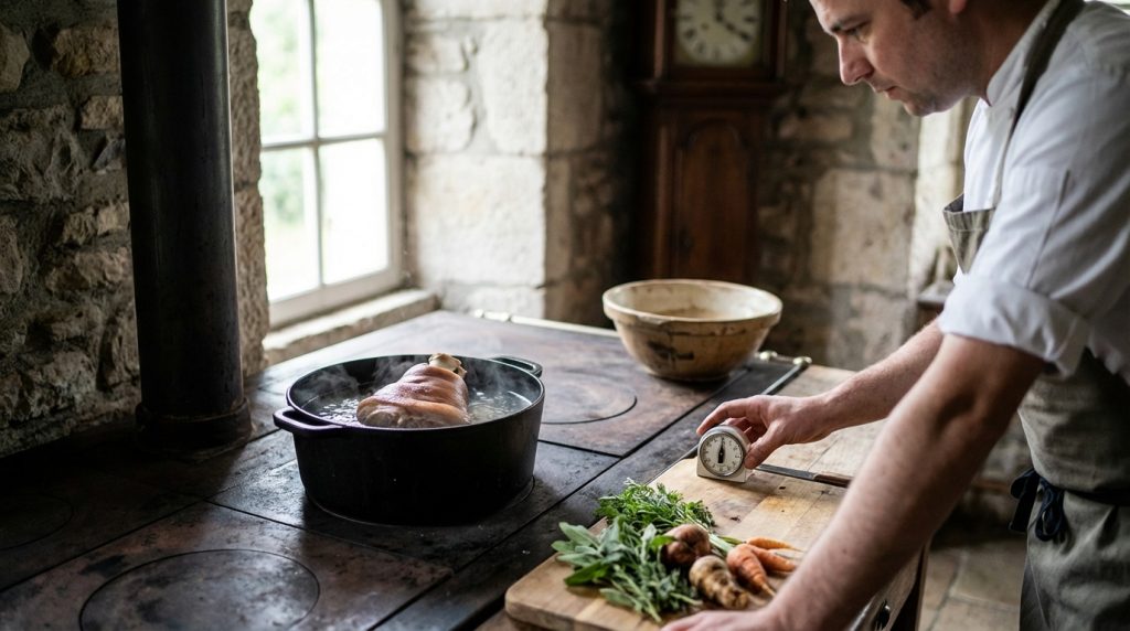 Le temps de cuisson du jarret de porc à l'eau révélé