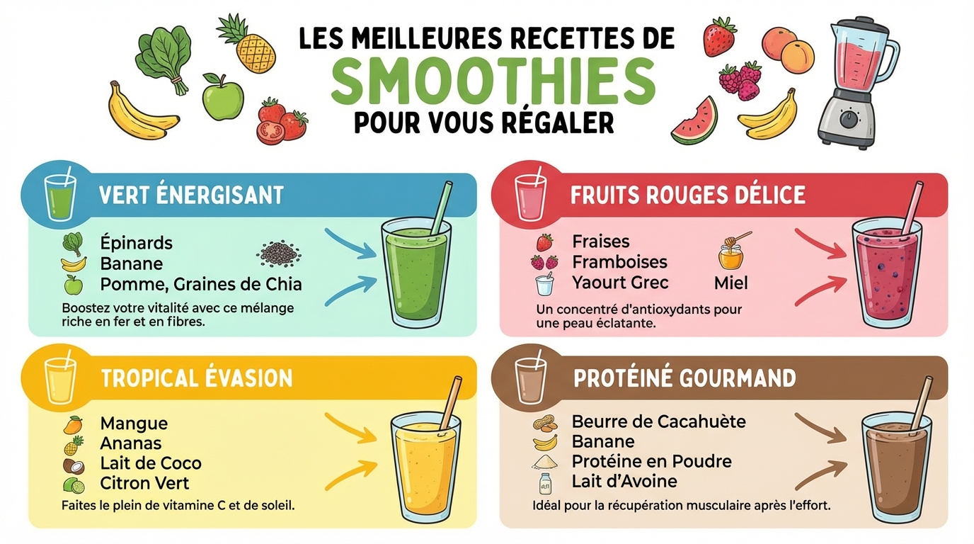 Recettes incontournables de smoothies