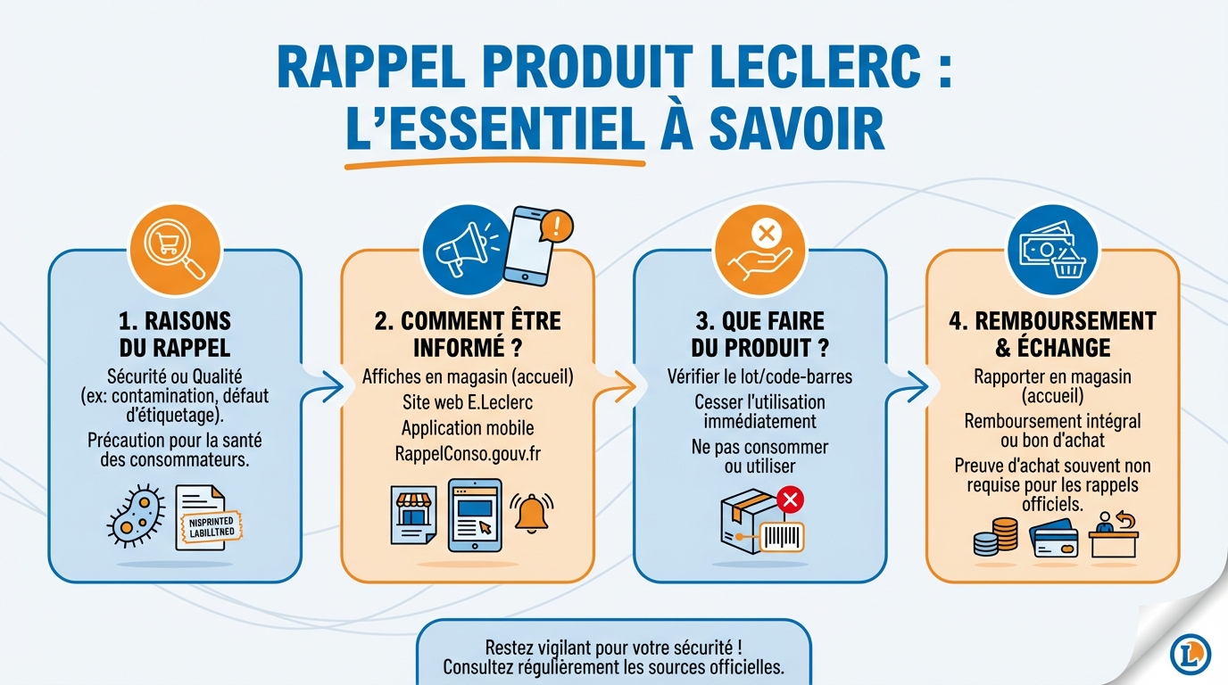 Comment être informé des rappels chez Leclerc ?