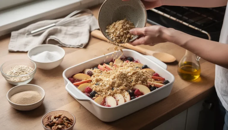 Home 23 Découvrez la recette de crumble sans beurre facile et savoureuse