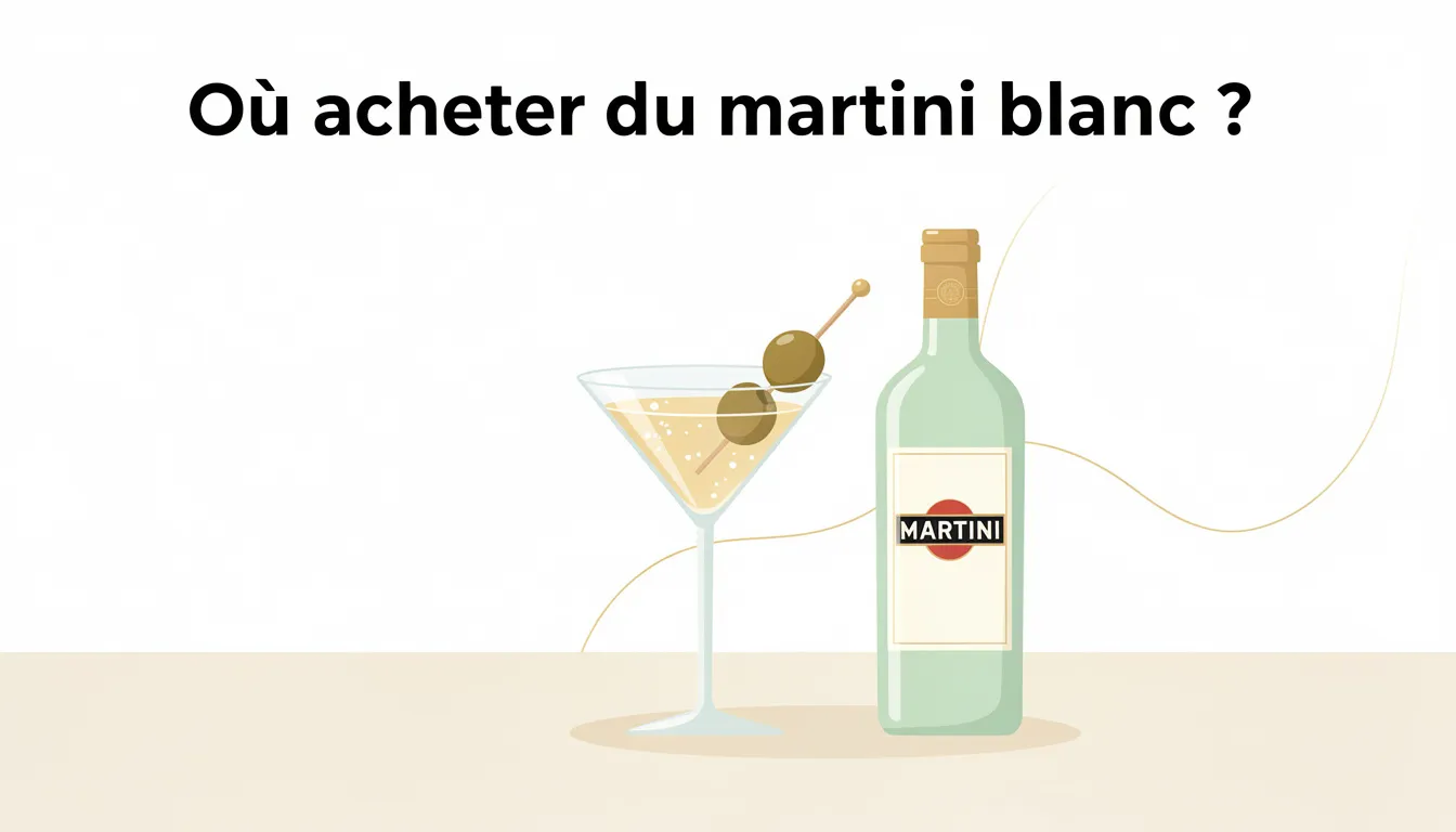 Où acheter du martini blanc ?