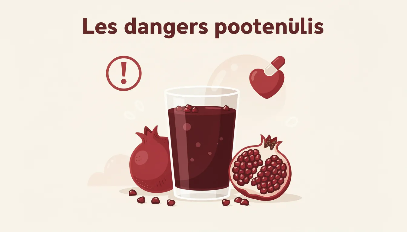 Jus de grenade : dangers, bienfaits et précautions à connaître 1 Les dangers potentiels