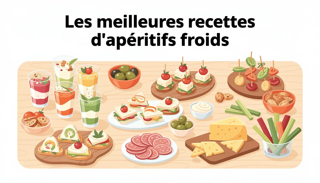 Les meilleures recettes d'apéritifs froids