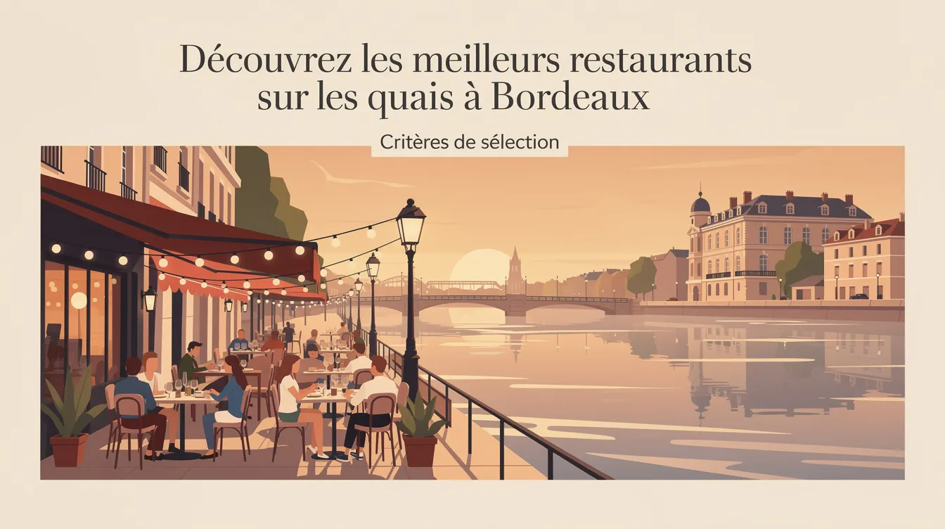 Découvrez les meilleurs restaurants sur les quais à bordeaux 1 Critères de sélection