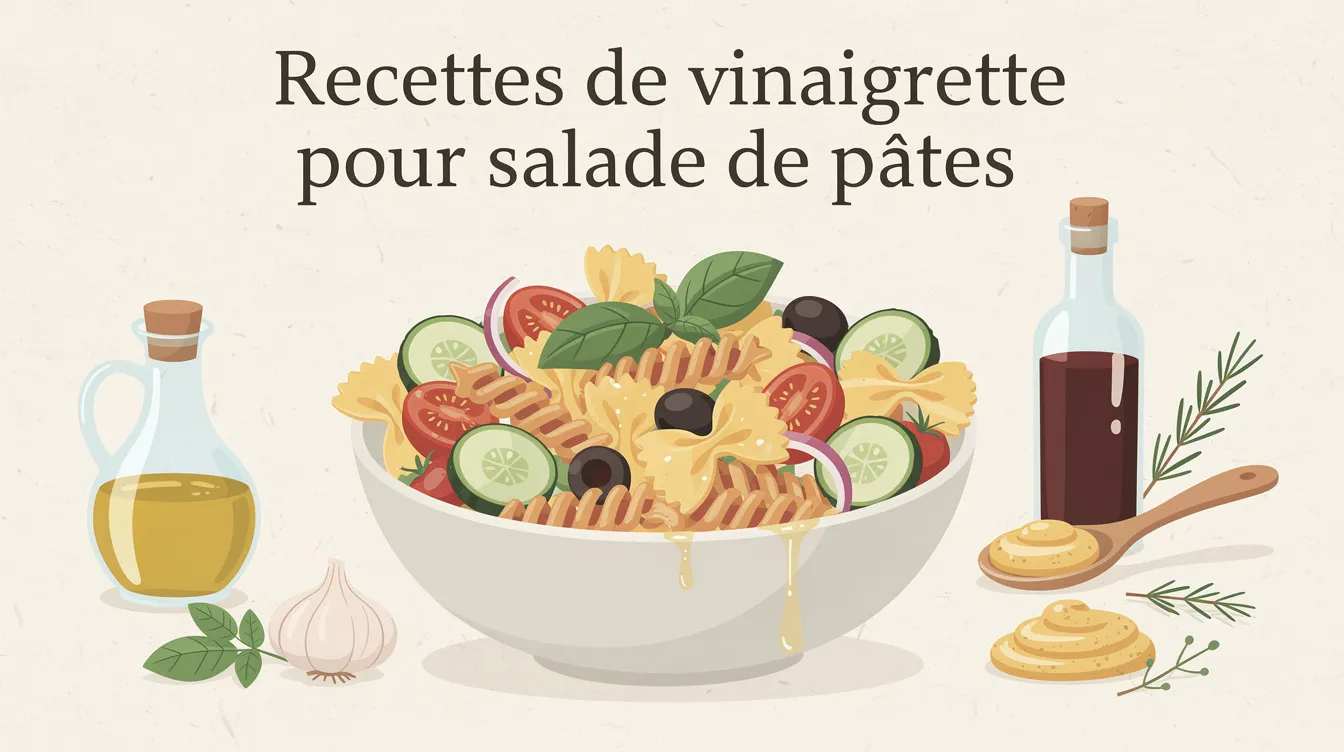 Recettes de vinaigrette pour salade de pâtes