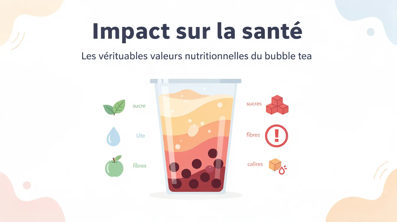 Les véritables valeurs nutritionnelles du bubble tea 1 Impact sur la santé