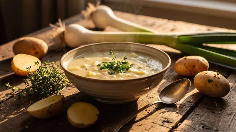 Soupe poireaux pomme de terre grand-mère : recette réconfortante